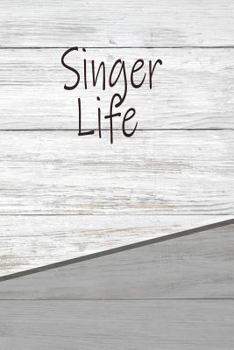 Paperback Singer Life: Personalized Rustic Isometric Dot Notebook 120 Pages 6x9 Book