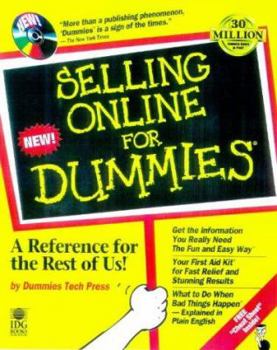 Paperback Selling Online for Dummies [With Includes Demos of Software & Sample Web Pages] Book