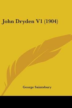 Paperback John Dryden V1 (1904) Book