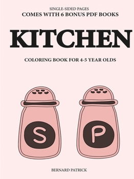 Paperback Coloring Book for 4-5 Year Olds (Kitchen) Book