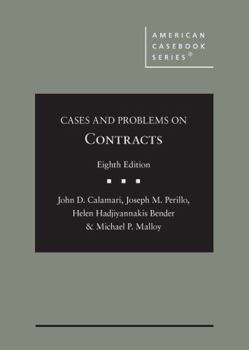 Hardcover Cases and Problems on Contracts (American Casebook Series) Book