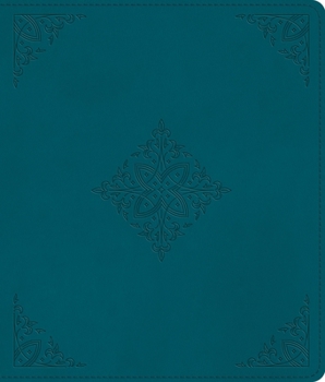 Imitation Leather ESV Journaling Bible (Trutone, Deep Teal, Fleur-De-Lis Design) Book