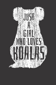 Paperback Notebook: Vintage Koala Lover Aussie Australian Girl Dot Grid 6x9 120 Pages Book