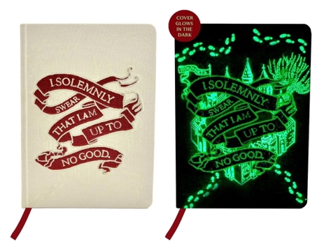 Hardcover Harry Potter: Marauder's Map Glow in the Dark Journal Book
