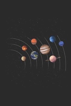 Paperback Solar System: Dotted Bullet Notebook (6" x 9" - 120 pages) Universe Notebook for Daily Journal, Diary, and Gift Book