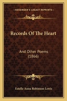 Paperback Records of the Heart: And Other Poems (1866) Book