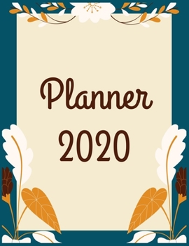 Paperback Planner 2020: Pretty Simple Planner - 2020 Planner (8.5′ x 11′ ), 128 pages Book