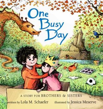 Hardcover One Busy Day: A Story for Brothers & Sisters Book