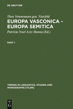 Hardcover Europa Vasconica - Europa Semitica Book