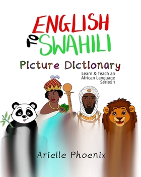 Paperback English to Swahili Picture Dictionary Book