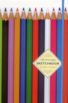 Spiral-bound Sketchbook: Pencils: 128-Page Unlined Pages Book