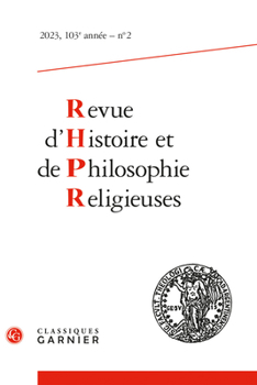 Paperback Revue d'Histoire Et de Philosophie Religieuses [French] Book