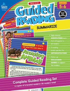 Paperback Ready to Go Guided Reading: Summarize, Grades 5 - 6 Book