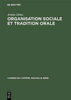 Organisation Sociale Et Tradition Orale