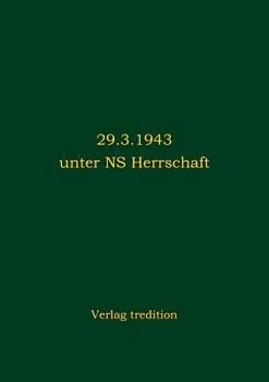 Paperback Berlin 29.3.1943 unter NS Herrschaft [German] Book