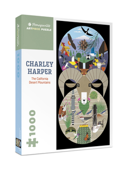 Hardcover Charley Harper: The California Desert Mountains 1000-Piece Jigsaw Puzzle Book