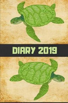 Paperback Diary 2019: Vintage Sea Turtle Book