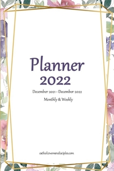 Paperback Planner 2022: Monthly and Weekly Book