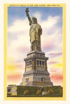 Paperback Vintage Journal Statue of Liberty, New York City Book