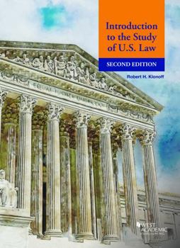 Paperback Introduction to the Study of U.S. Law (American Casebook Series) Book