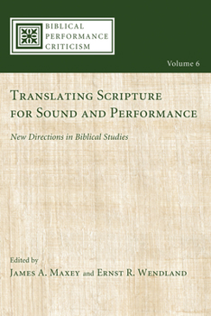 Paperback Translating Scripture for Sound and Performance Book