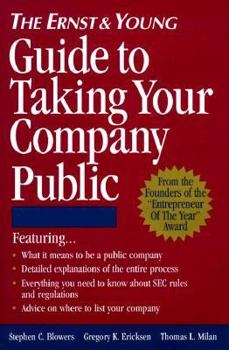 Hardcover Ernst and Young Guide to Taking Your Company Public Book