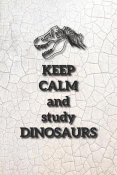 Paperback Eikland - Notes: Dinosaurier Spruch Keep Calm study Dinosaurs - Notizbuch 15,24 x 22,86 kariert [German] Book