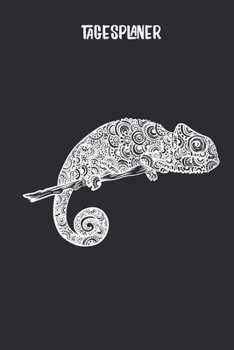 Paperback Tagesplaner mit Chameleon als Krafttier: Terminplaner I DIN A5 I 120 Seiten I Tageskalender I Organizer I Achtsamkeit I Ziele [German] Book