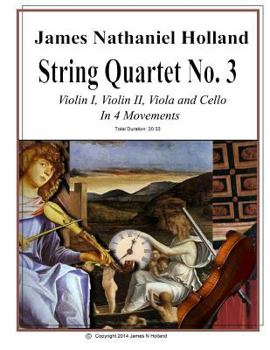 Paperback String Quartet No 3: Violin 1, Violin 2, Viola, and Cello In Four Movements Book