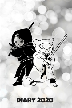 Diary 2020: Fighting Cats Anime Manga Monthly Week to View Planner