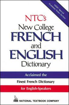 Hardcover NTC's New College French and English Dictionary Book