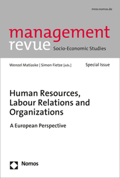 Paperback Human Resources, Labour Relations and Organizations: A European Perspective Book