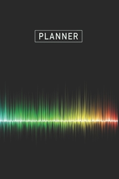 Planner: Rainbow Soundwaves 1 Year Daily Planner (12 Months) | 2020 - 2021 | 365 Pages for Planning | January 20 - December 20 | Appointment Calendar ... | Plan Each Day Set Goals & Get Stuff Done