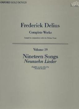 Unknown Binding Nineteen songs (Frederick Delius complete works) Book
