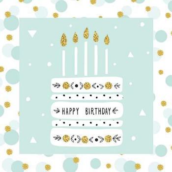 Paperback Happy Birthday: Guest Book Gold Color-FILLED Fluer de Lis End Pages Gifts for Women for Girls for teens 26th 27th 28th 29th 31st 32nd Book