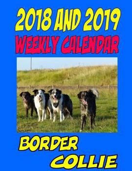 Paperback 2018 and 2019 Weekly Calendar Border Collie: Personal Info, Birthday, Notes and more Book