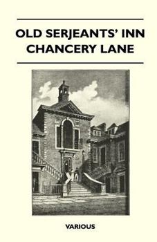 Paperback Old Serjeants' Inn Chancery Lane Book