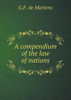 Paperback A compendium of the law of nations Book