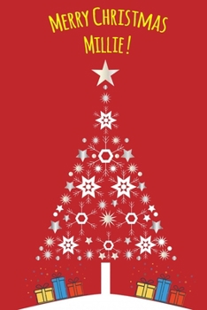 Paperback Exceptional Christmas red journal diary: a Notebook journal for Millie - blank lined 120 pages, 6"x9" Book