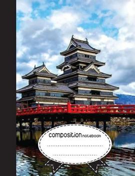 Composition Notebook, 8.5 x 11, 110 pages: Japan Castle: (School Notebooks)
