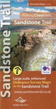 Paperback Walking Cheshire's Sandstone Trail - 1:25,000 OS Map Book