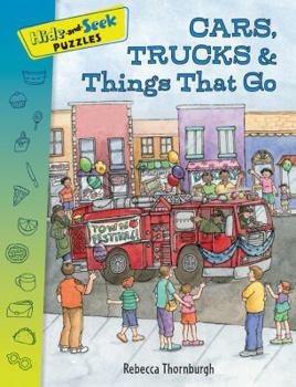 Paperback Hide-And-Seek Puzzles: Cars, Trucks &things That Go Book