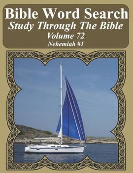 Paperback Bible Word Search Study Through The Bible: Volume 72 Nehemiah #1 [Large Print] Book
