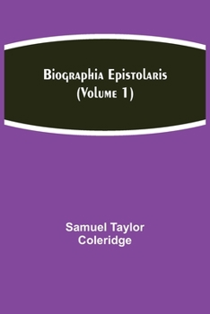 Paperback Biographia Epistolaris (Volume 1) Book