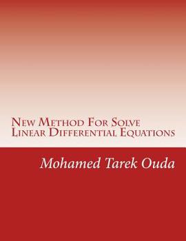 Paperback New Method For Solve Linear Differential Equations Book