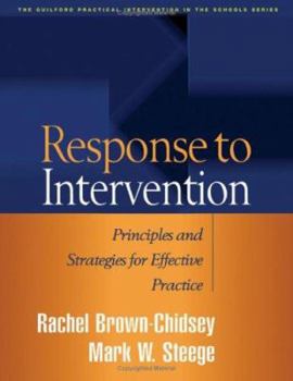 Paperback Response to Intervention: Principles and Strategies for Effective Practice Book