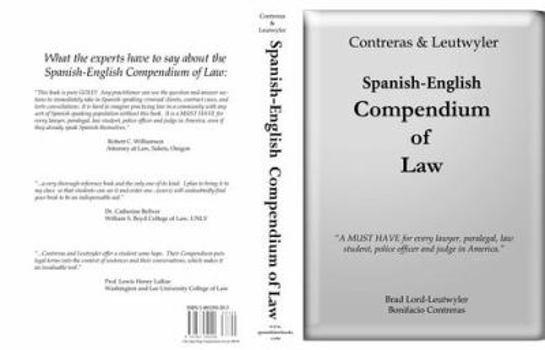 Paperback The Spanish-English Compendium of Law Book