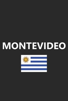 Montevideo: Uruguay Uruguayan Flag City Country Notebook Journal Lined Wide Ruled Paper Stylish Diary Vacation Travel Planner 6x9 Inches 120 Pages Gift