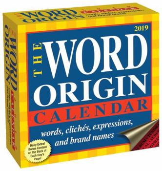 Calendar Word Origin 2019 Day-To-Day Calendar Book