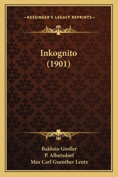 Paperback Inkognito (1901) [German] Book